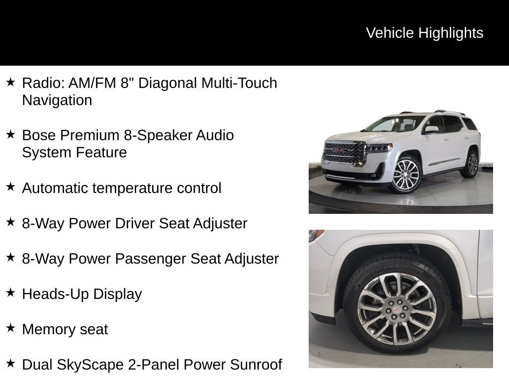 Used 2023 GMC Acadia Denali w/ Denali Technology Package AWD/4WD image 13
