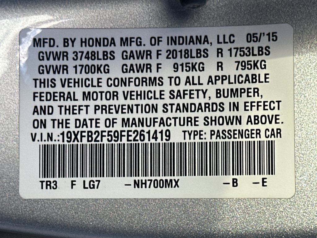 Used 2015 Honda Civic LX image 40