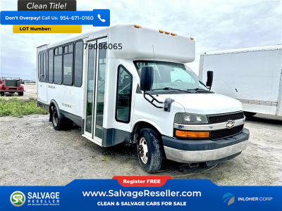 Used 2014 Chevrolet Express 4500 w/ Shuttle Bus Package RWD image 1