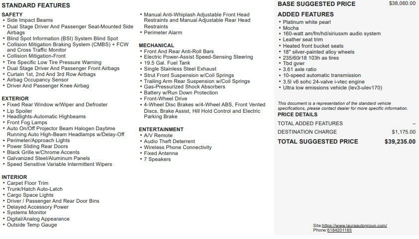 Used 2020 Honda Odyssey EX-L image 2