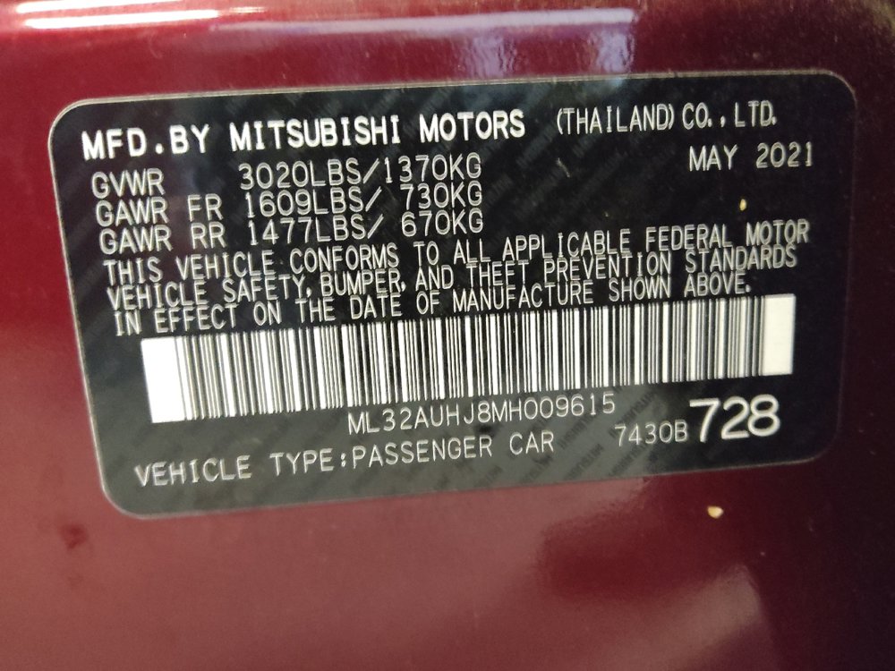 Used 2021 Mitsubishi Mirage LE FWD image 33