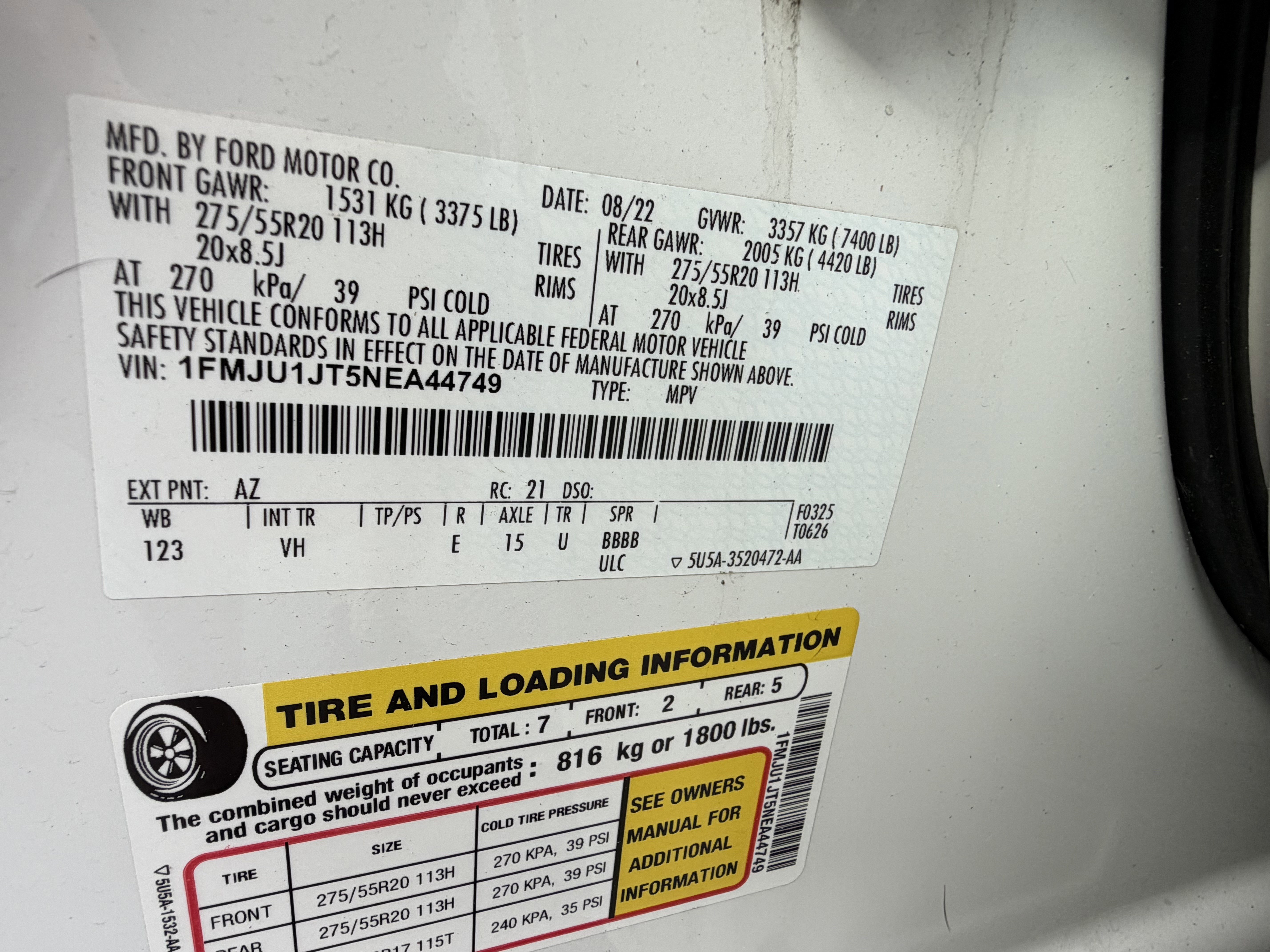 Used 2022 Ford Expedition XLT AWD/4WD image 51