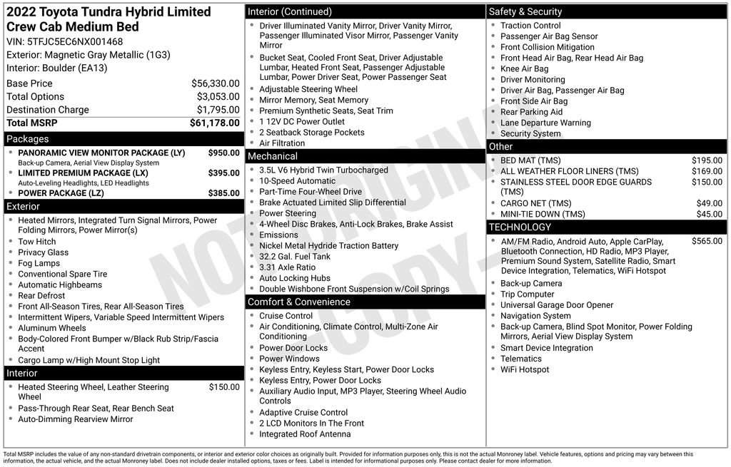 Used 2022 Toyota Tundra Limited image 40