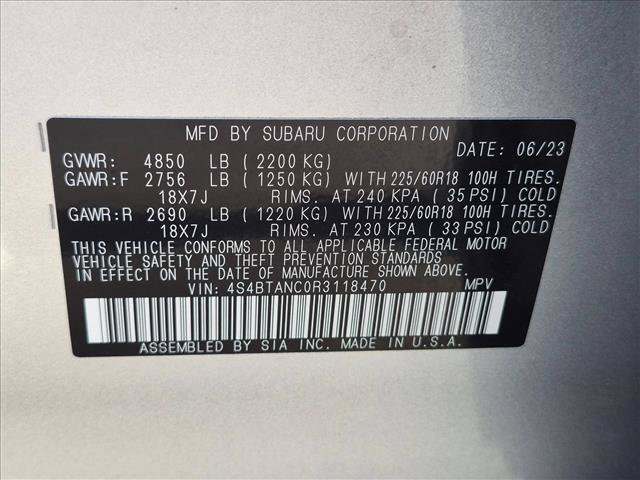 Certified 2024 Subaru Outback Limited AWD/4WD image 23