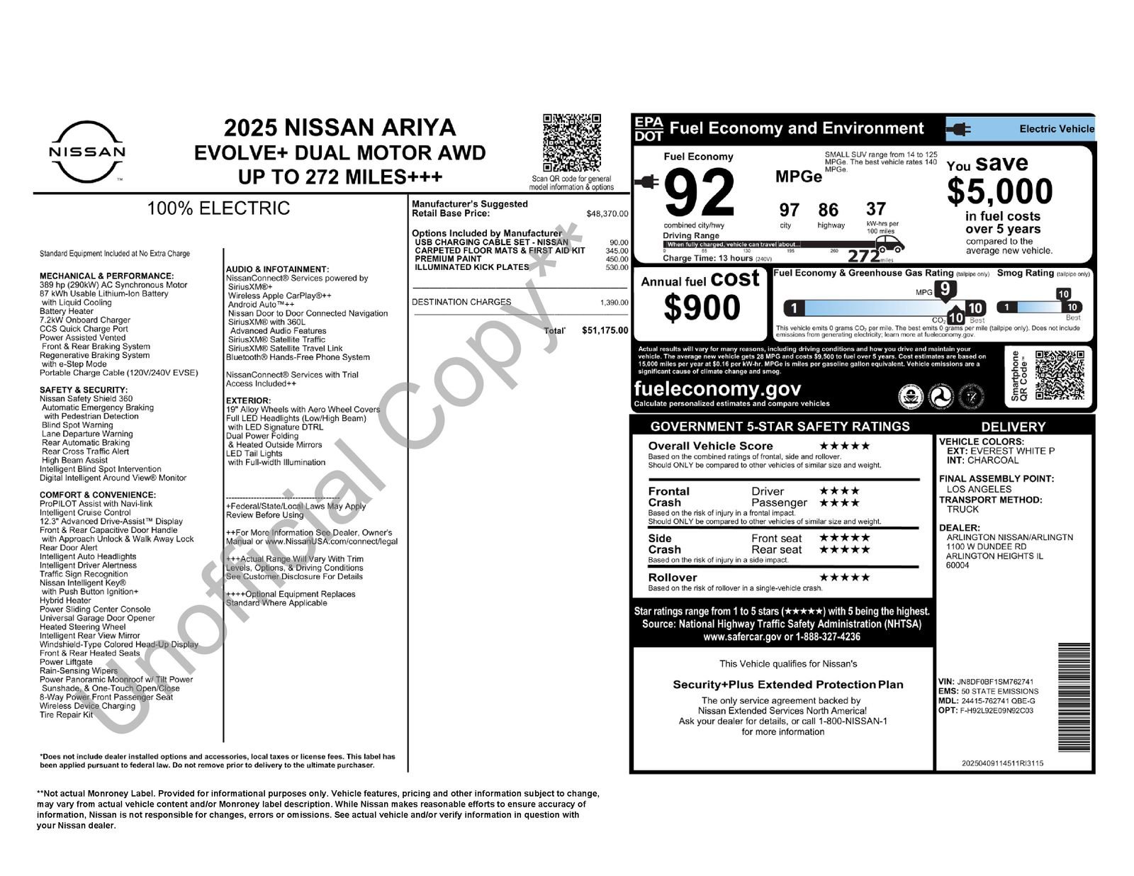 New 2025 Nissan Ariya AWD image 39