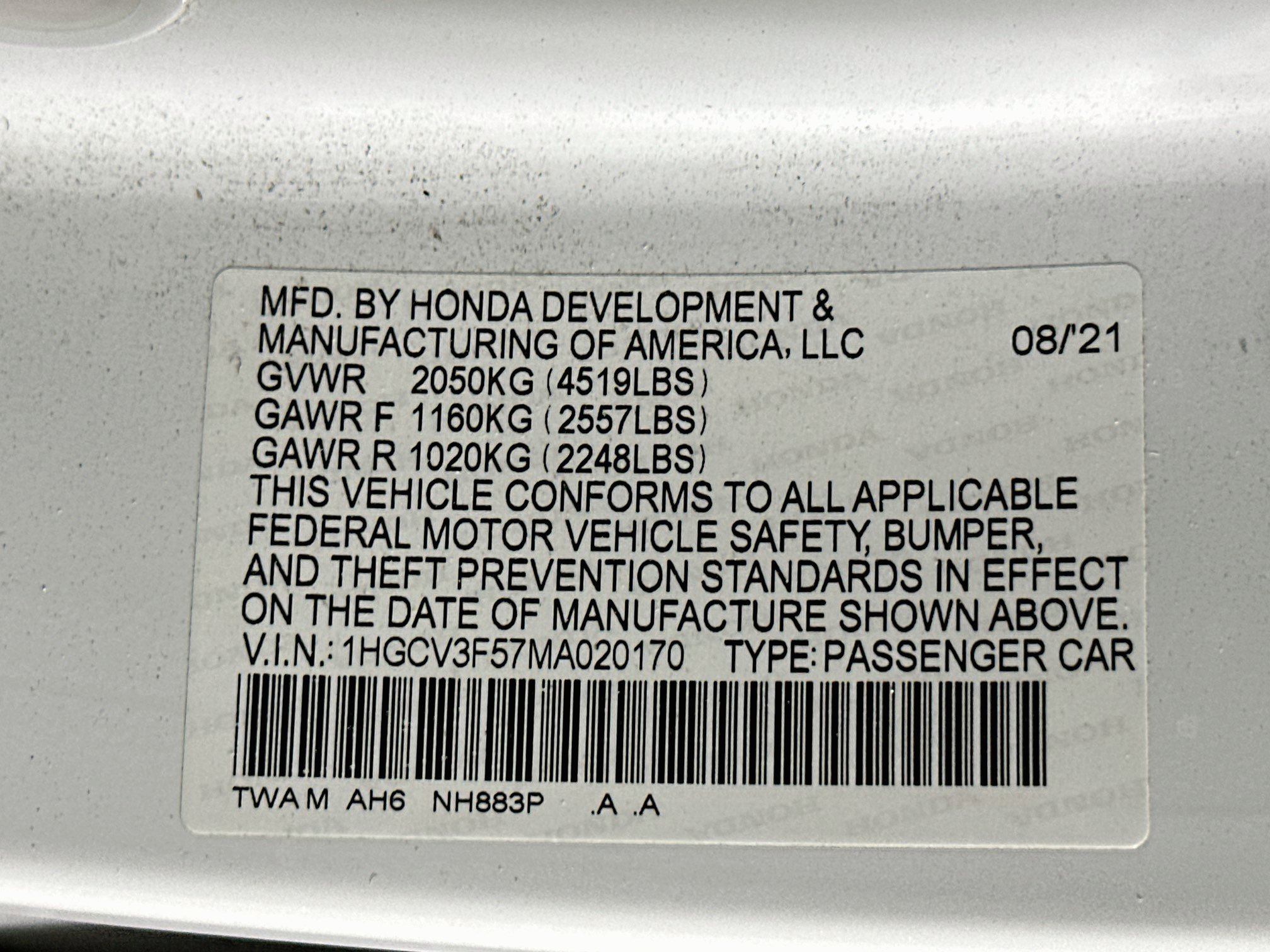 Used 2021 Honda Accord EX-L image 12
