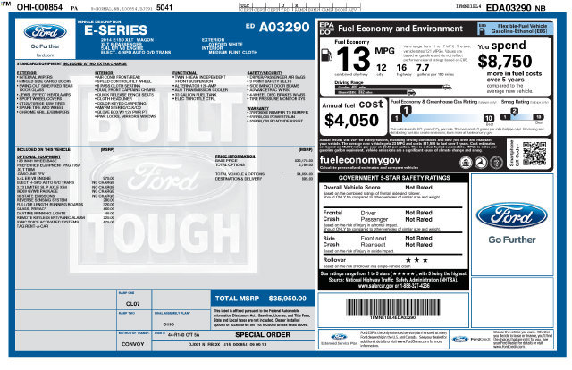 Used 2014 Ford E-150 and Econoline 150 Wagon RWD image 33
