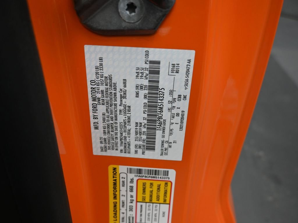 Certified 2021 Ford Mustang GT w/ Equipment Group 301A image 17