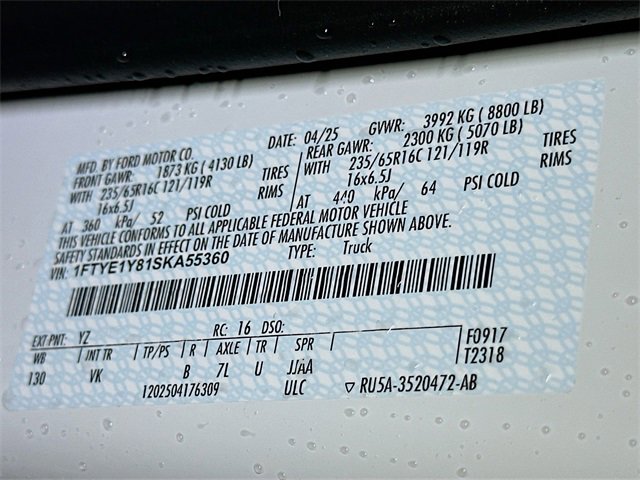 New 2025 Ford Transit 150 Low Roof w/ Load Area Protection Package image 16