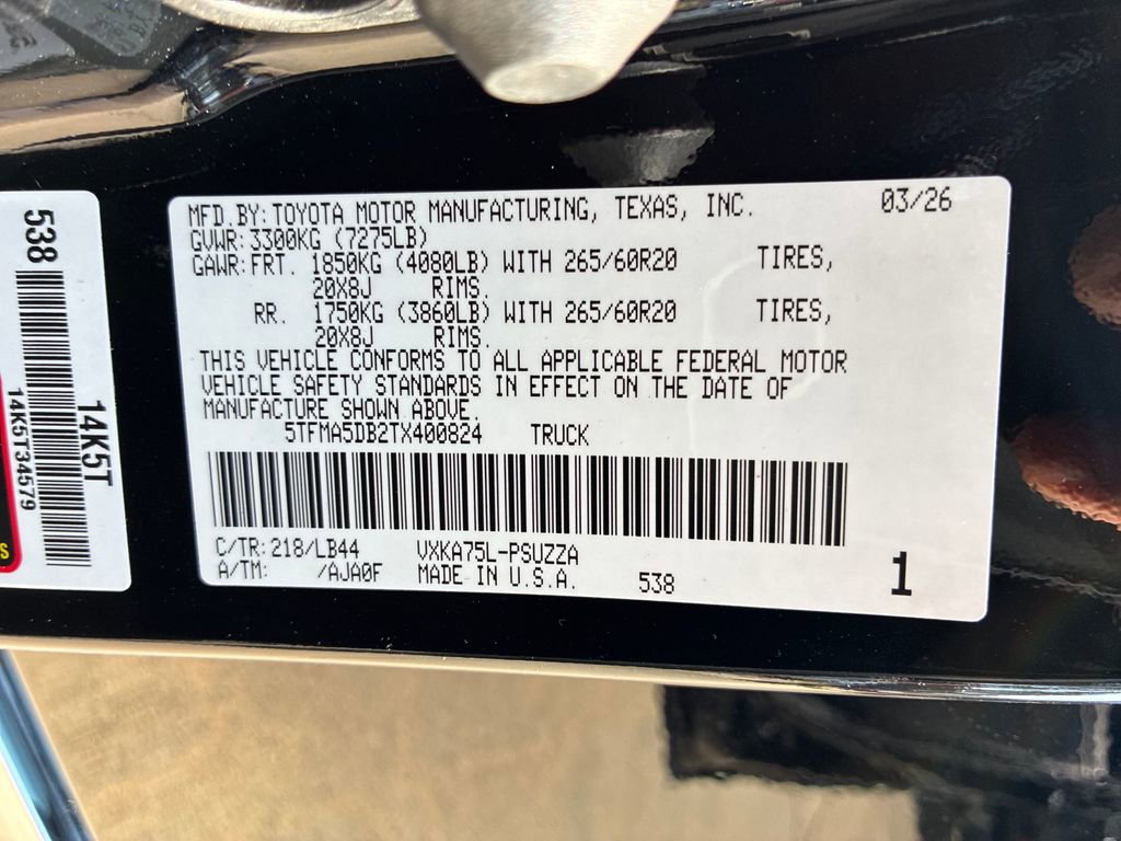 New 2026 Toyota Tundra 1794 Edition image 57