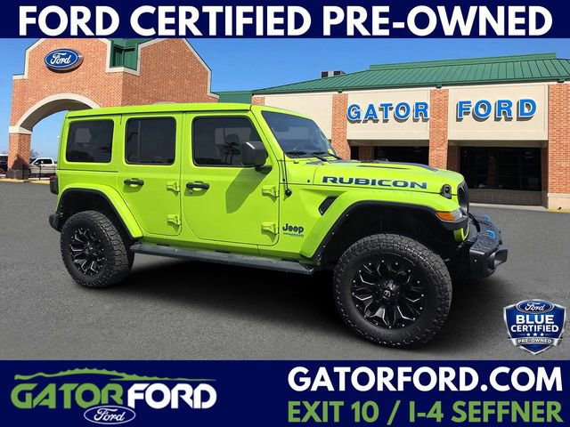 Used 2021 Jeep Wrangler Unlimited Rubicon 4xe w/ Steel Bumper Group AWD/4WD image 1