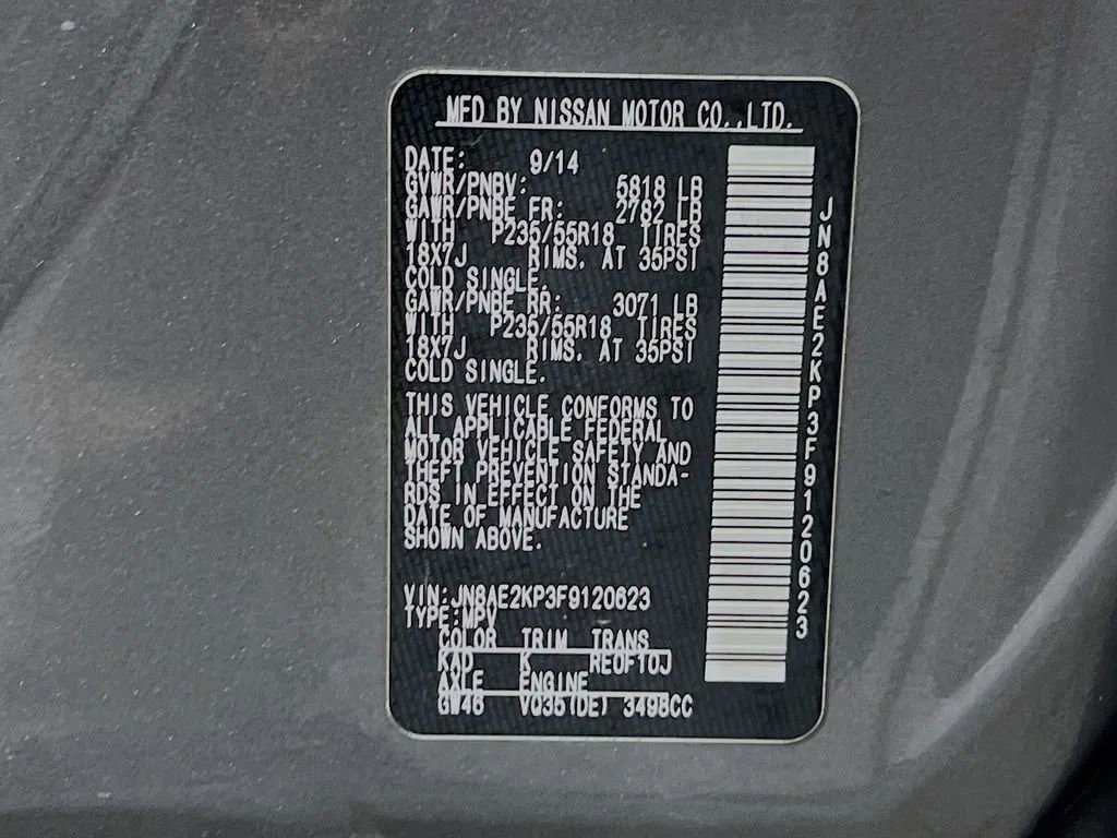 Used 2015 Nissan Quest SL w/ Bose Package FWD image 34