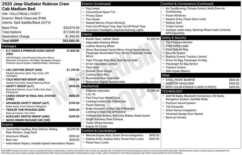 Used 2020 Jeep Gladiator Rubicon image 15