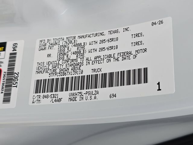 New 2026 Toyota Tundra TRD Pro AWD/4WD image 35
