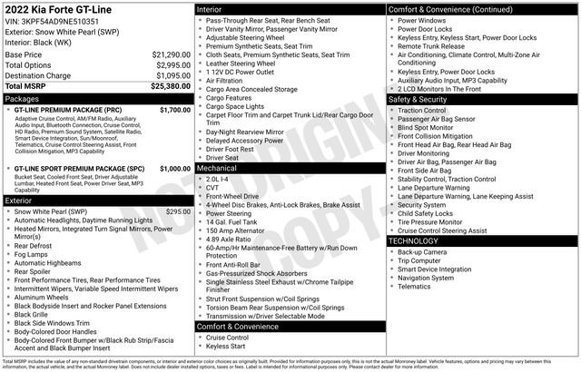 Certified 2022 Kia Forte GT-Line w/ GT-Line Premium Package image 14