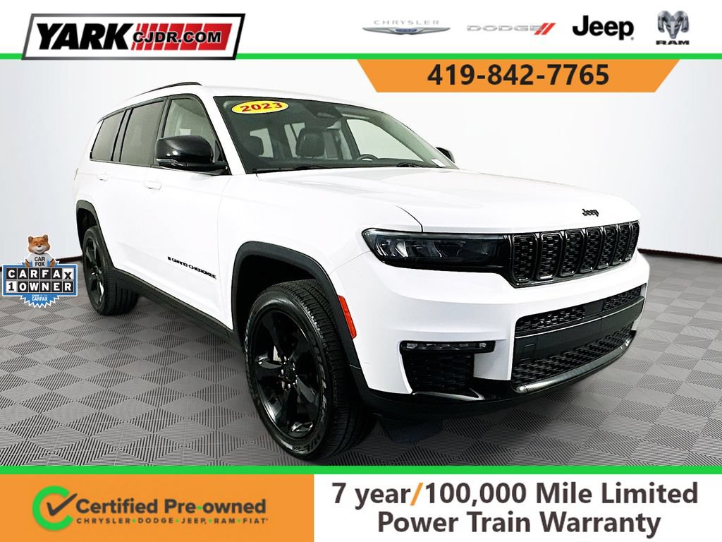 Certified 2023 Jeep Grand Cherokee L Limited w/ Black Appearance Package AWD/4WD 360° Tour