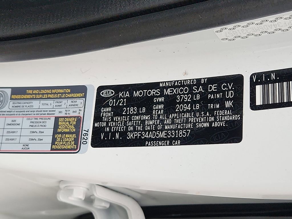 Certified 2021 Kia Forte GT-Line w/ GT-Line Premium Package image 30