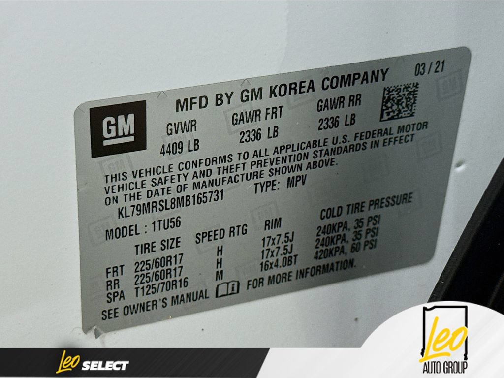 Used 2021 Chevrolet TrailBlazer LT AWD/4WD image 33