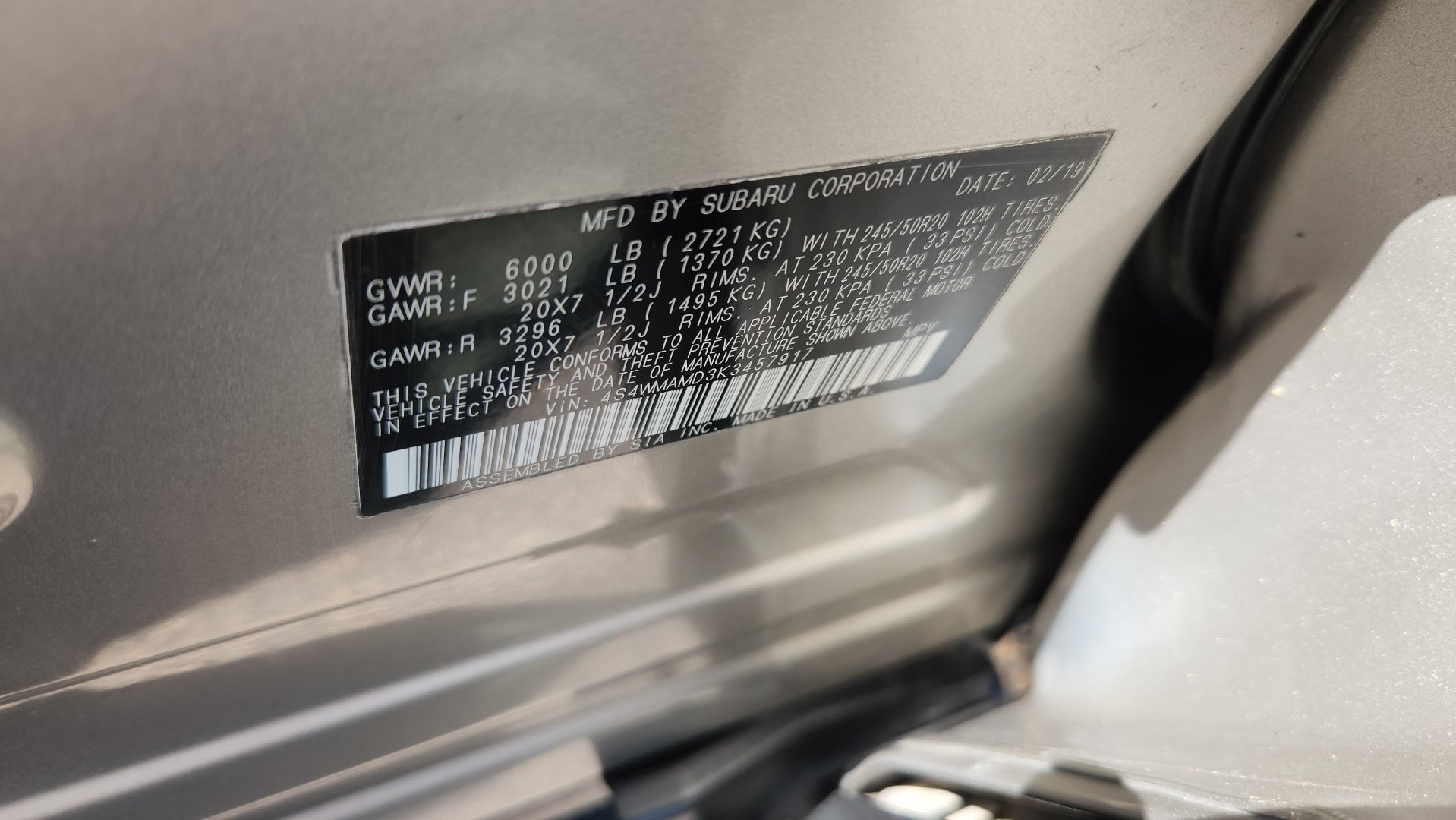 Used 2019 Subaru Ascent Limited AWD/4WD image 15