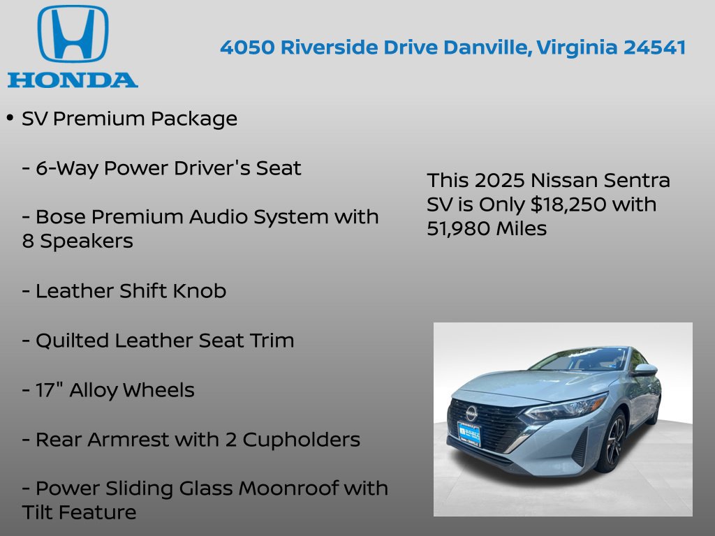 Used 2025 Nissan Sentra SV FWD image 7