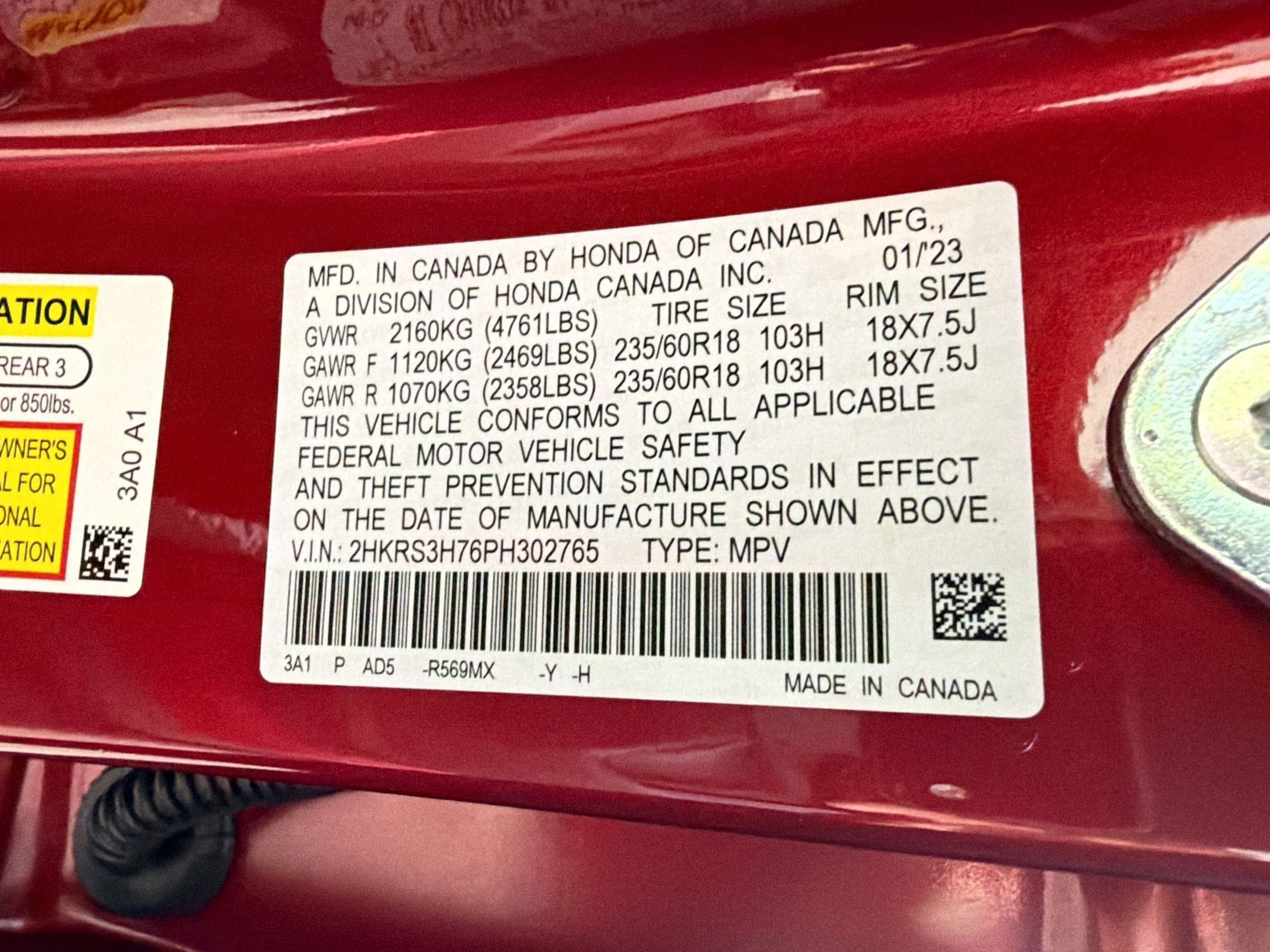 Certified 2023 Honda CR-V EX-L image 21