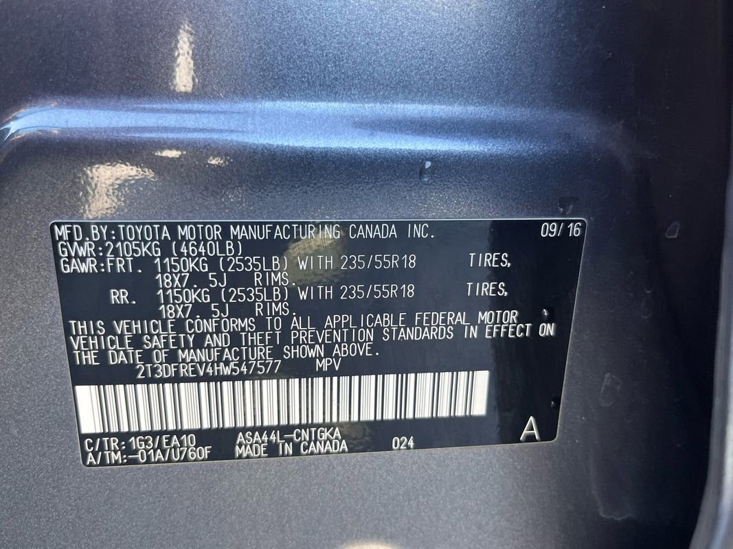 Used 2017 Toyota RAV4 Platinum w/ All Weather Liner Package image 30