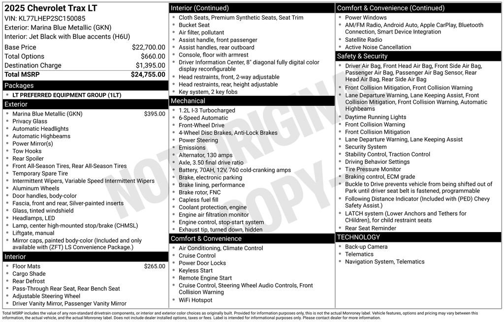 Certified 2025 Chevrolet Trax LT image 10