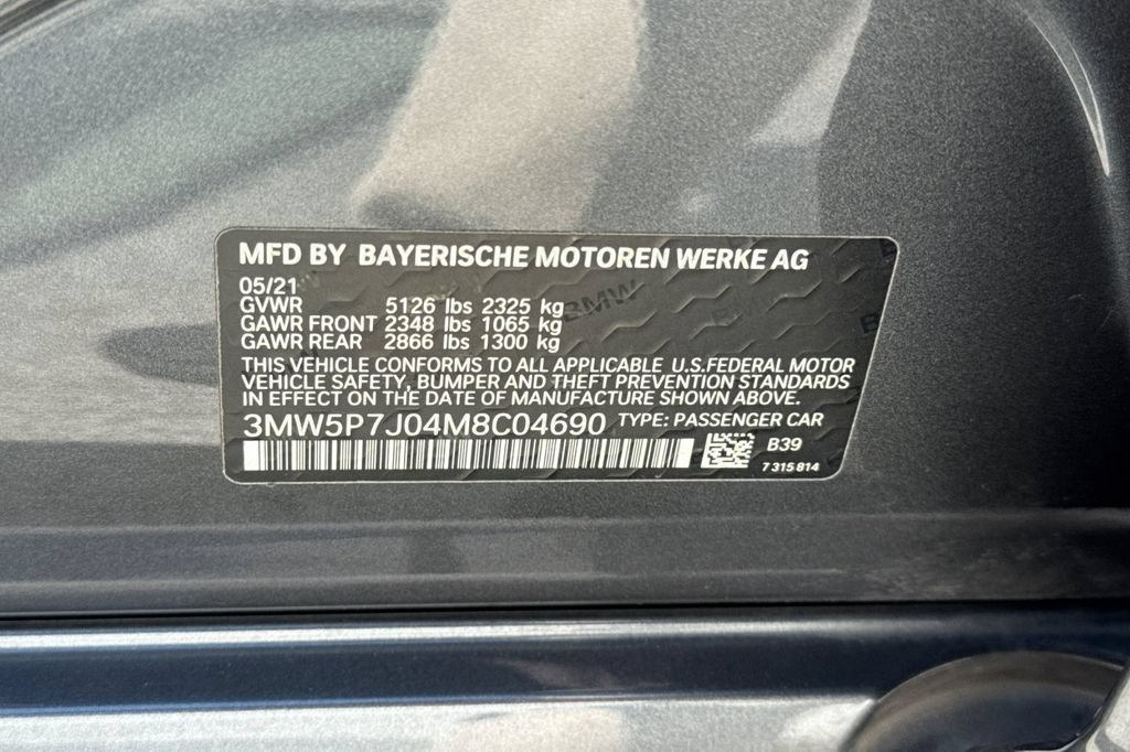 Used 2021 BMW 330e w/ Parking Assistance Package RWD image 28