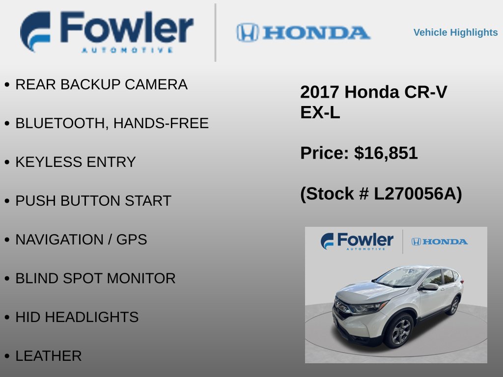 Used 2017 Honda CR-V EX-L image 4