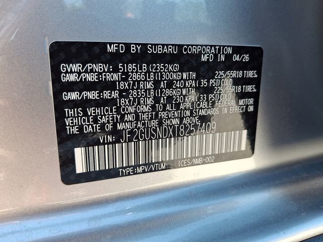 New 2026 Subaru Crosstrek 2.5i Limited AWD/4WD image 15
