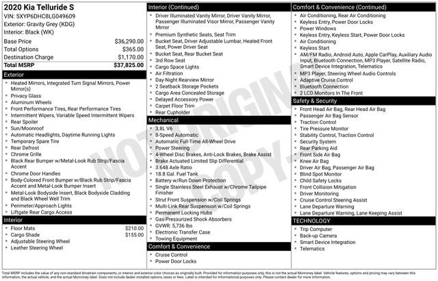 Used 2020 Kia Telluride S image 51