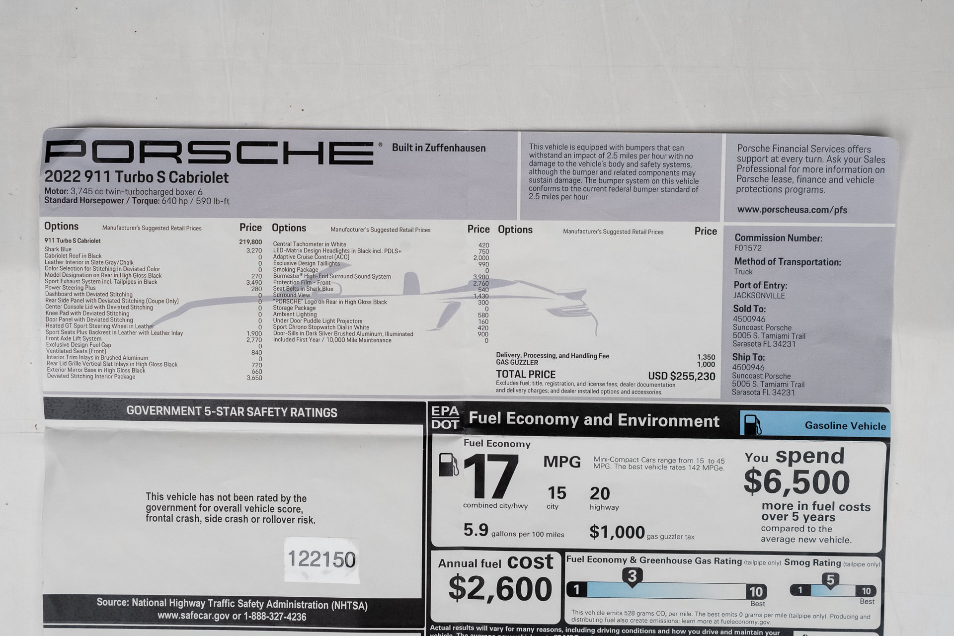Used 2022 Porsche 911 Turbo S AWD/4WD image 88