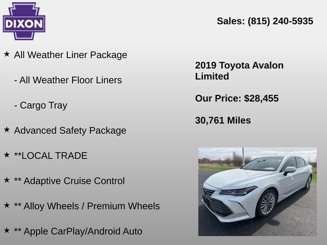 Used 2019 Toyota Avalon Limited w/ Advanced Safety Package image 4