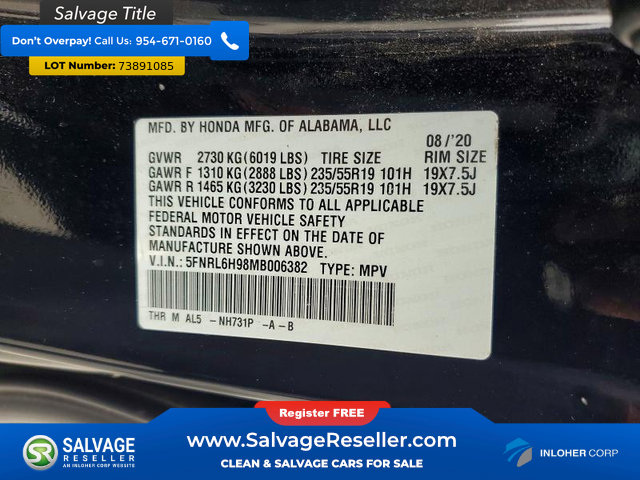 Used 2021 Honda Odyssey Elite image 17