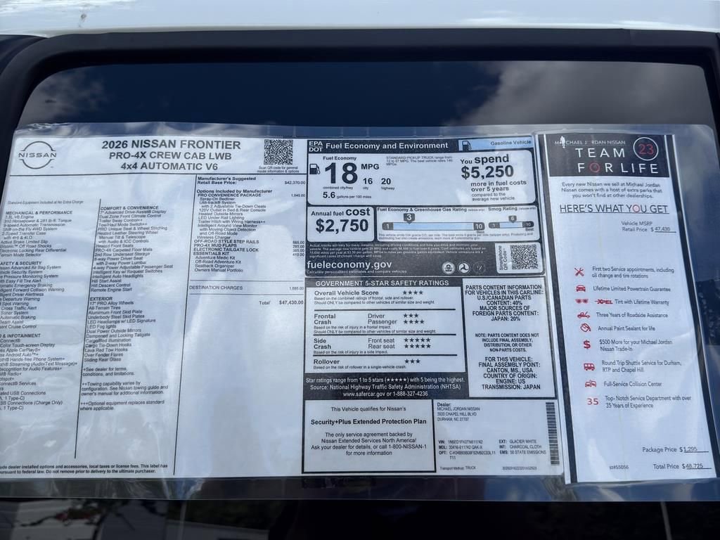 New 2026 Nissan Frontier PRO-4X image 12