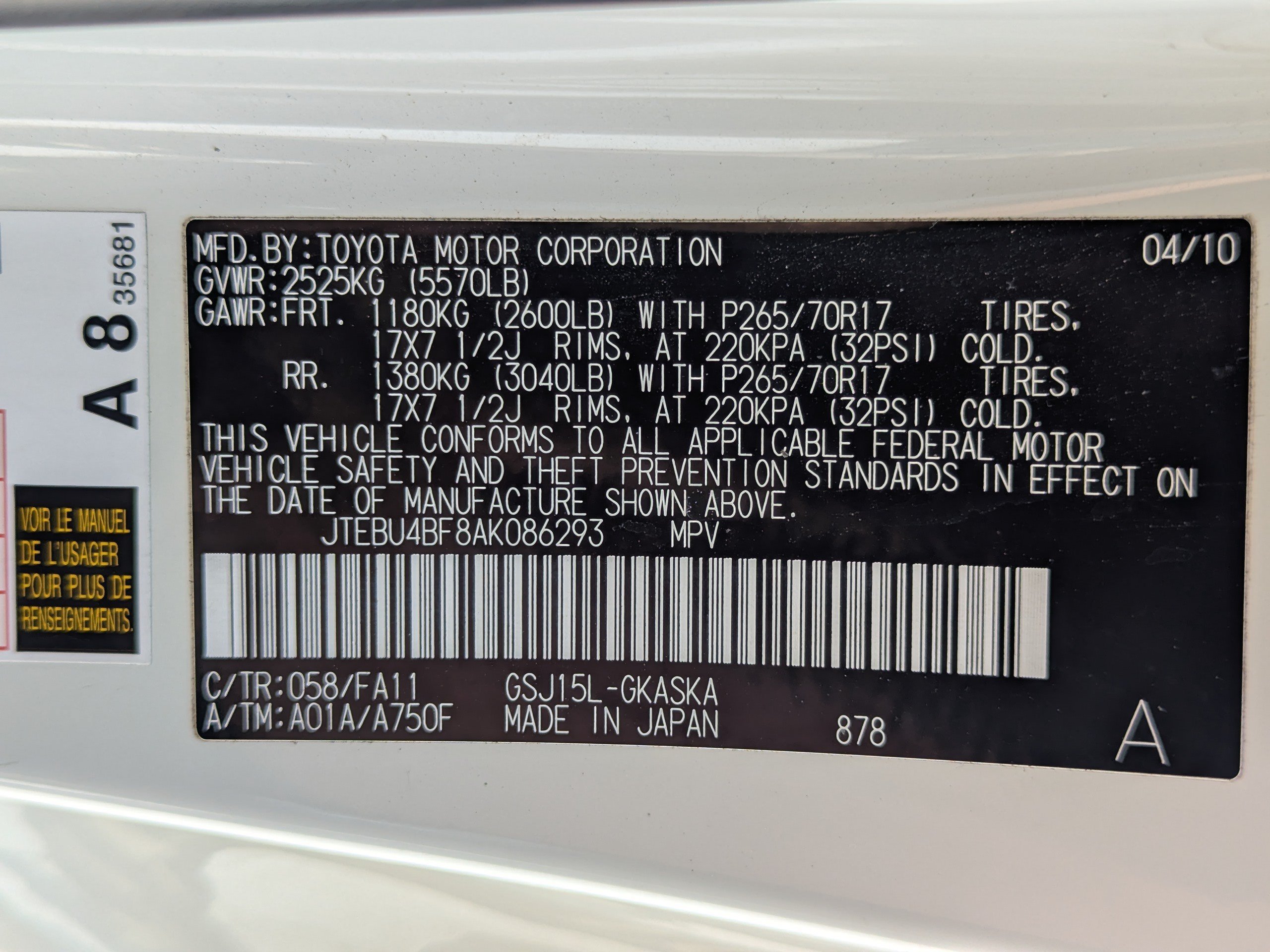 Used 2010 Toyota FJ Cruiser 4WD image 43