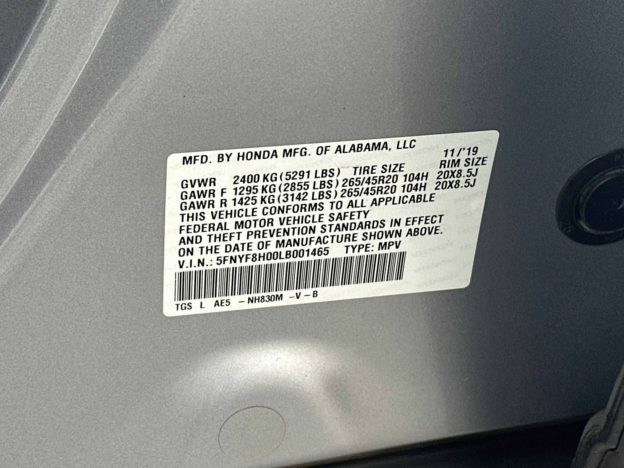 Used 2020 Honda Passport Elite image 12