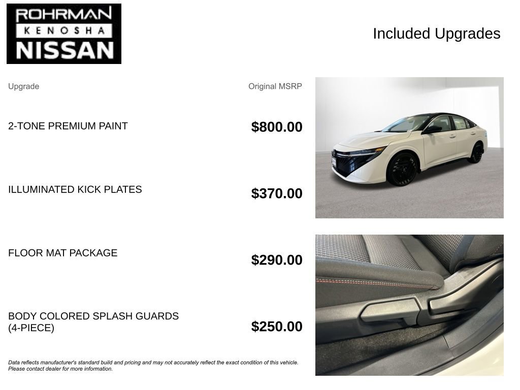 New 2026 Nissan Sentra SR w/ Floor Mat Package image 4