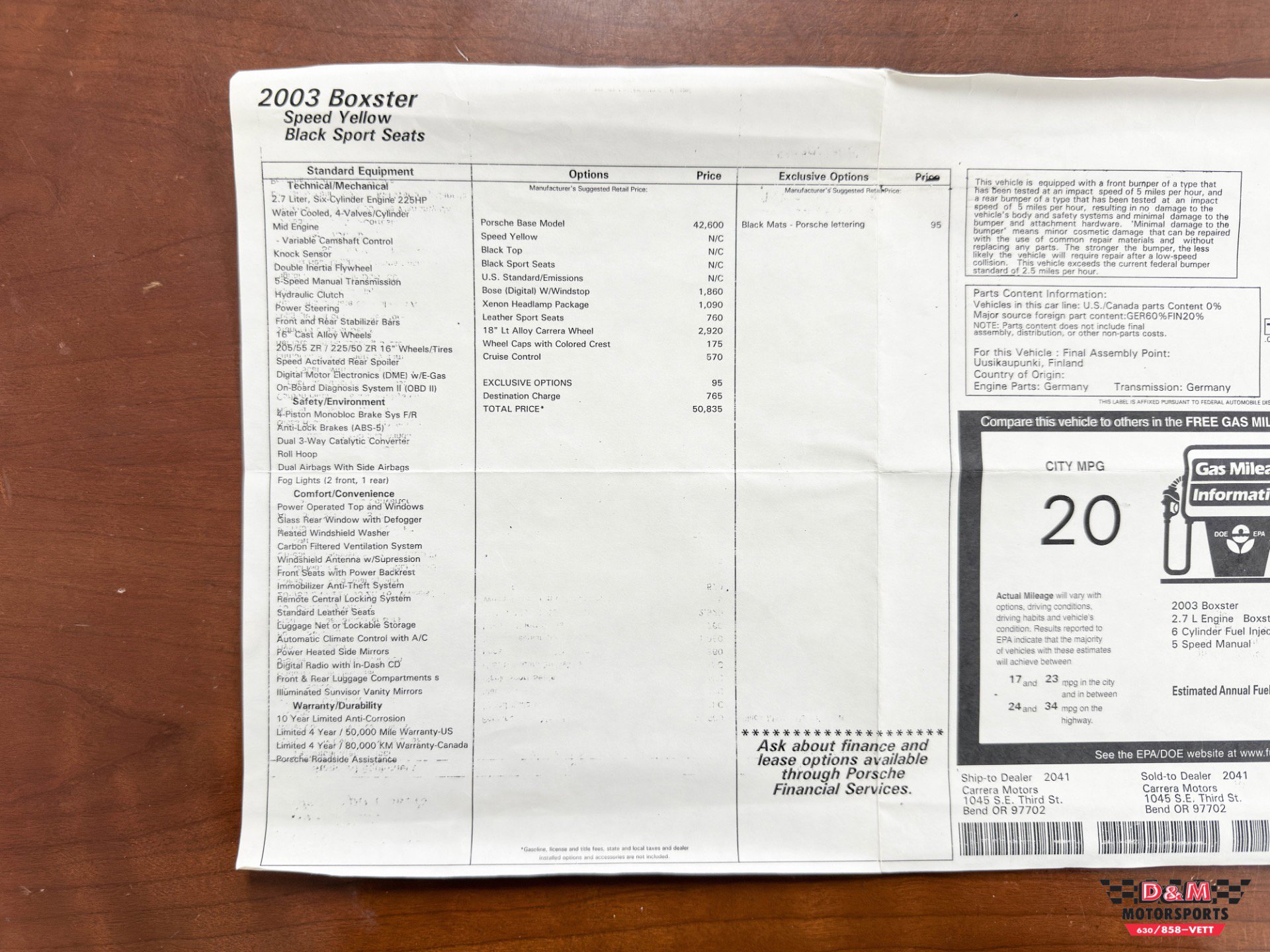 Used 2003 Porsche Boxster RWD image 55