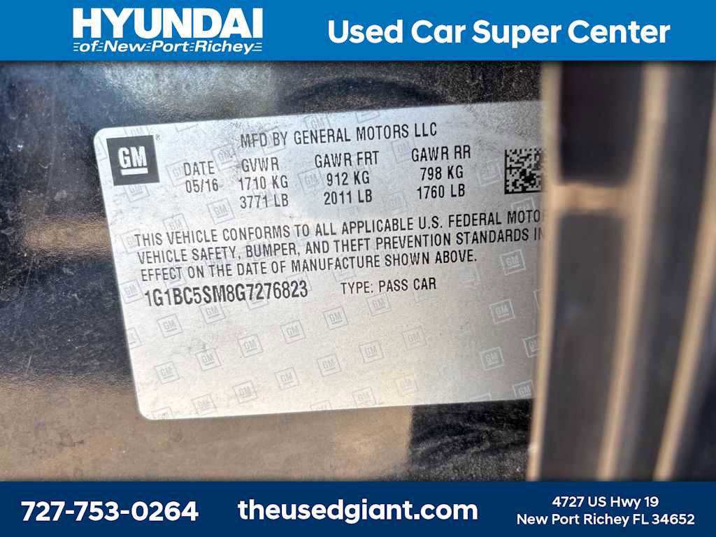 Used 2016 Chevrolet Cruze LS FWD image 12