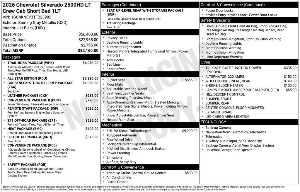 New 2026 Chevrolet Silverado 2500 LT w/ Trail Boss Package AWD/4WD image 3