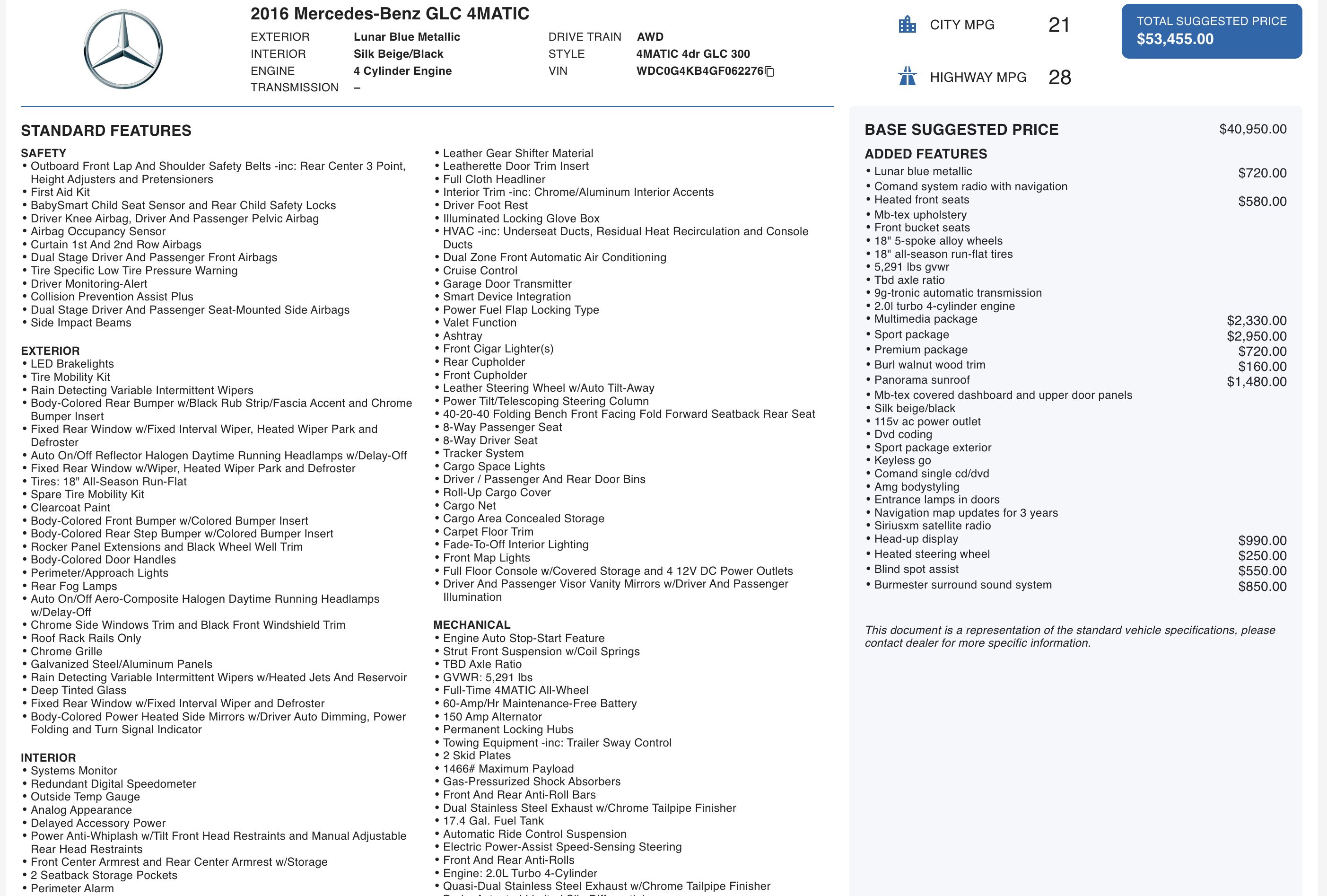 Used 2016 Mercedes-Benz GLC 300 4MATIC image 5