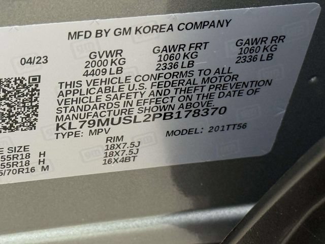 Certified 2023 Chevrolet TrailBlazer RS w/ Sun and Liftgate Package AWD/4WD image 27