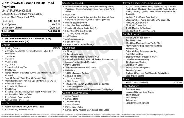 Used 2022 Toyota 4Runner TRD Off-Road Premium image 7