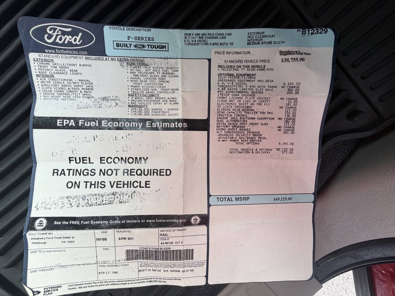 Used 2009 Ford F550 4x4 Regular Cab Super Duty image 33