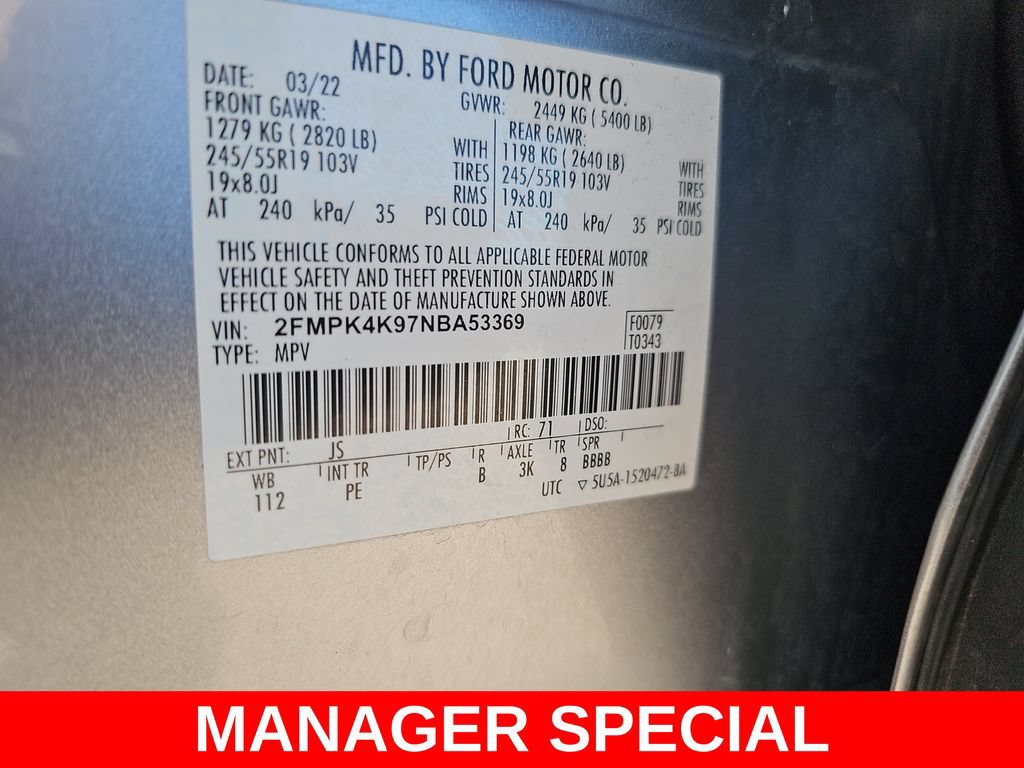 Used 2022 Ford Edge Titanium w/ Equipment Group 301A AWD/4WD image 43