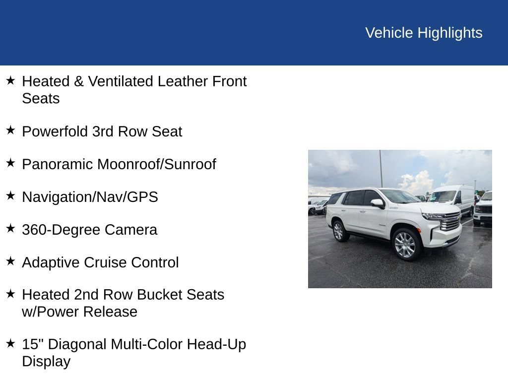 Used 2024 Chevrolet Tahoe High Country w/ Premium Package RWD image 34