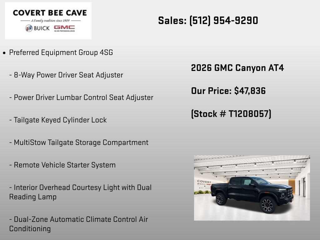 New 2026 GMC Canyon AT4 w/ Nightfall Essentials Package AWD/4WD image 6