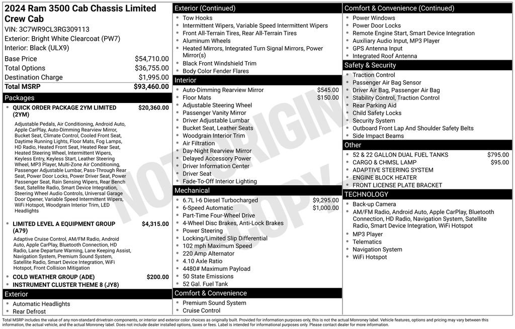 New 2024 RAM 3500 Limited image 40