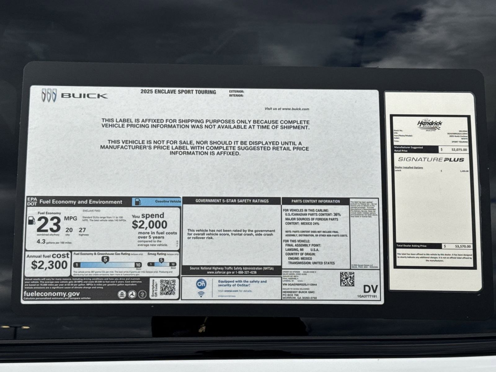 New 2025 Buick Enclave Sport Touring w/ Power Package image 39